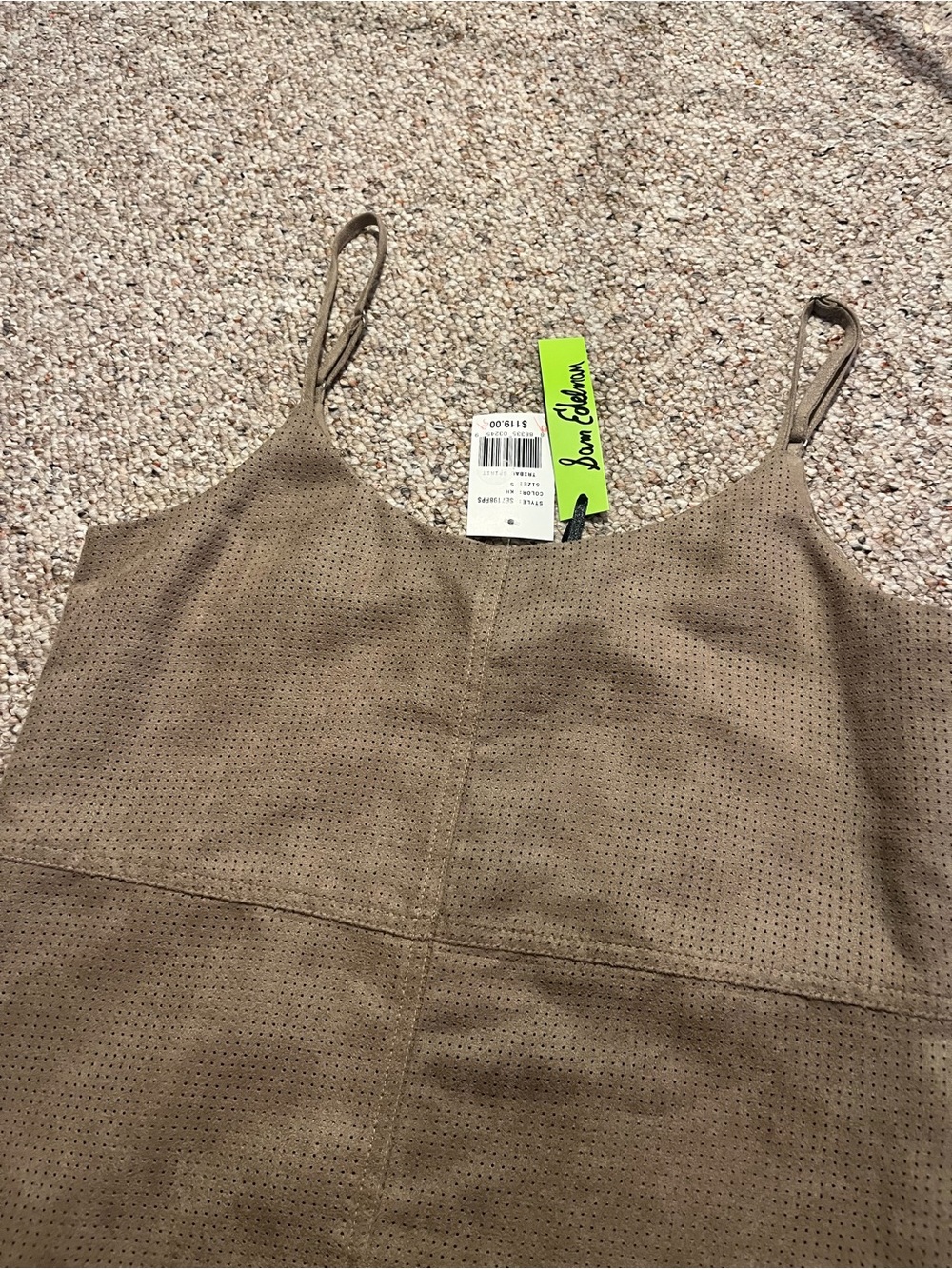 Sam Edelman Women’s Taupe Suede Slip Dress NWT - Picture 4 of 12